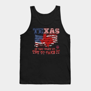 American Flag Texas Gift Idea Civil War Tank Top